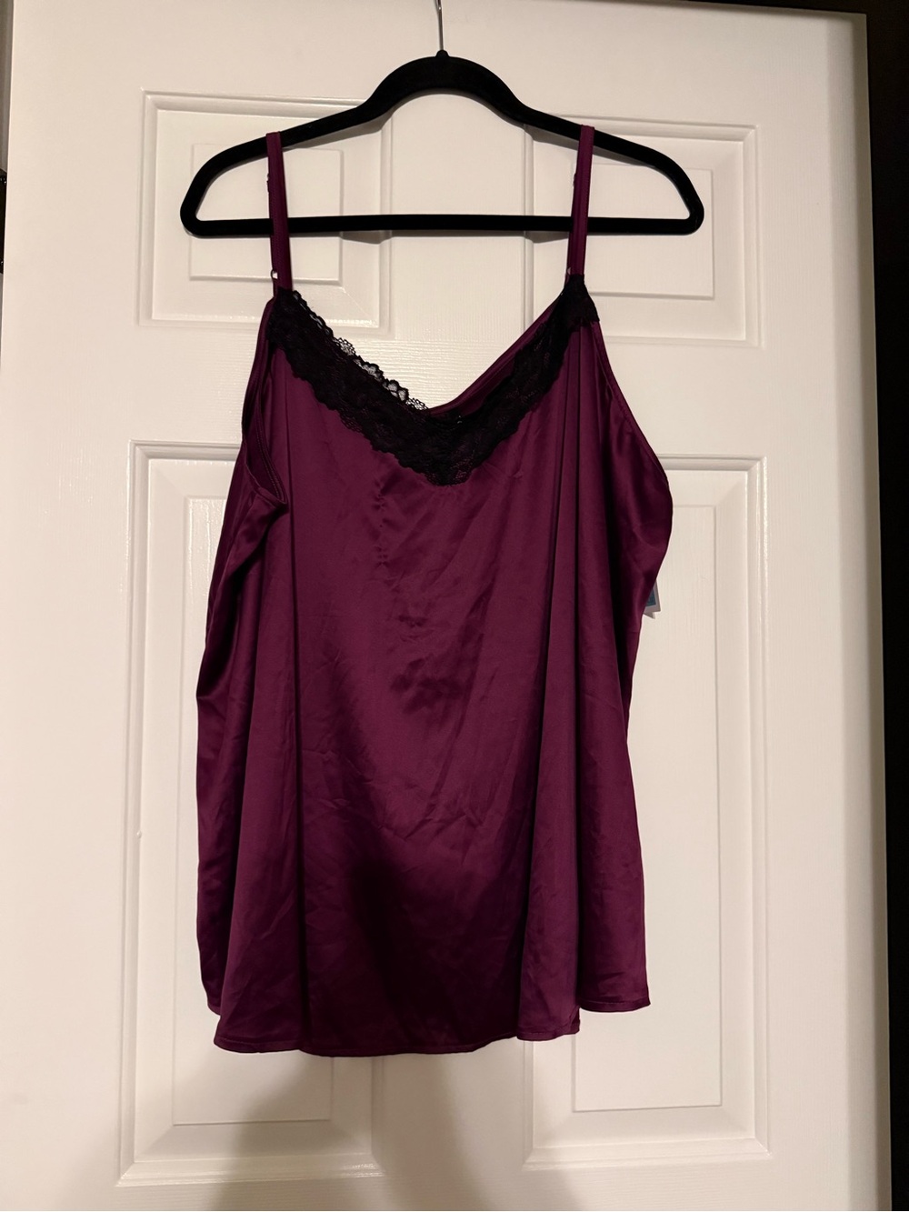 Torrid NWT Purple Lace Trim Satin Sleep Cami Tank Top Plus Size 3 3X 22-24
